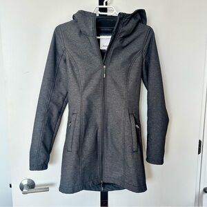 Bench Women's Dark Gray Hooded Zip Coat